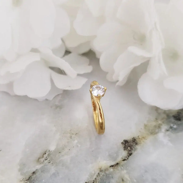 Anillo De Dama De Piedra Cristal