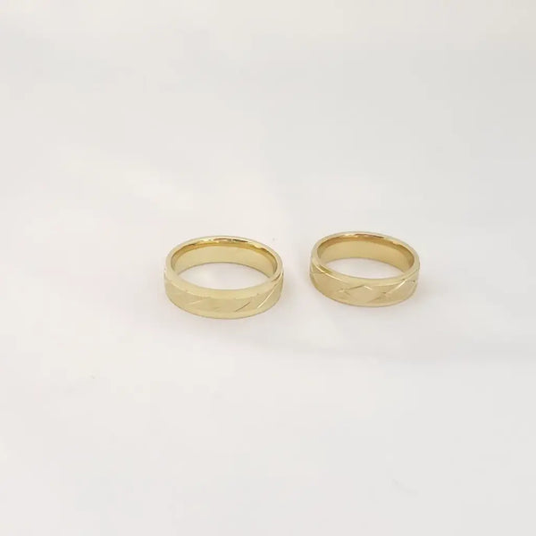 Argollas De Matrimonio De Exterior Rustico Ciclón