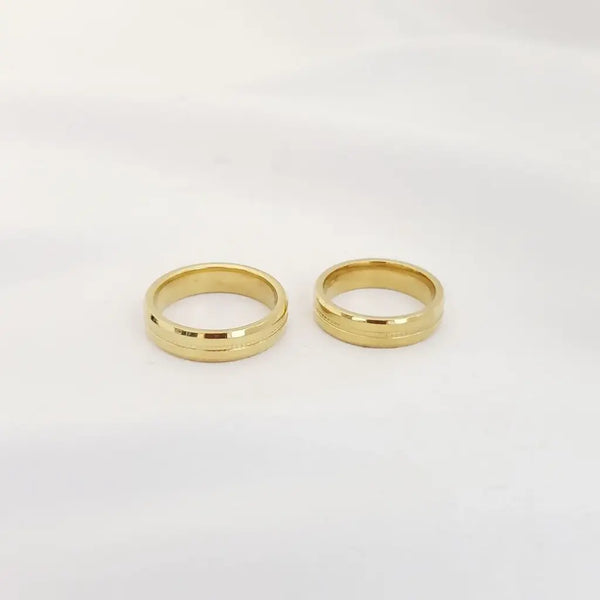 Argollas de Matrimonio De Exterior Marcado Puntual