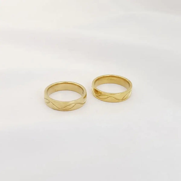 Argollas de Matrimonio De Marcado Continuo