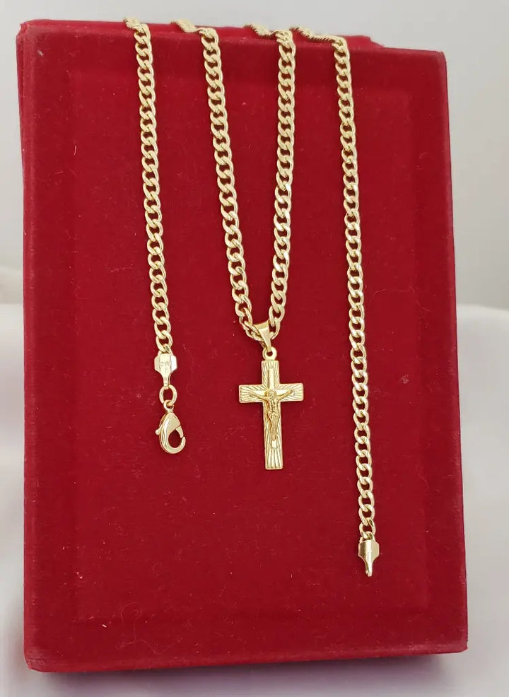 Cadena Cubana 2mm-65CM + Dijes