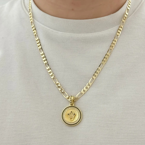 Cadena De Caballero De Tejido Cartier De 60cm-5mm De Grosor Con Dije Rolex + Envío Gratis