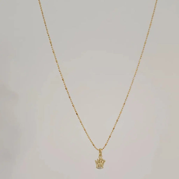 Cadena De Dama De Tejido Militar de 50-1mm de Grosor + Dije de Corona + Envío Gratis