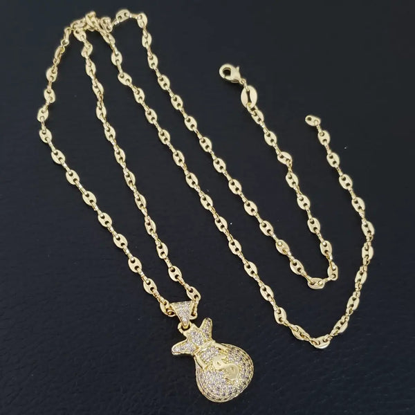 Cadena Tejido Gucci de 60-4mm de Grosor + Dije