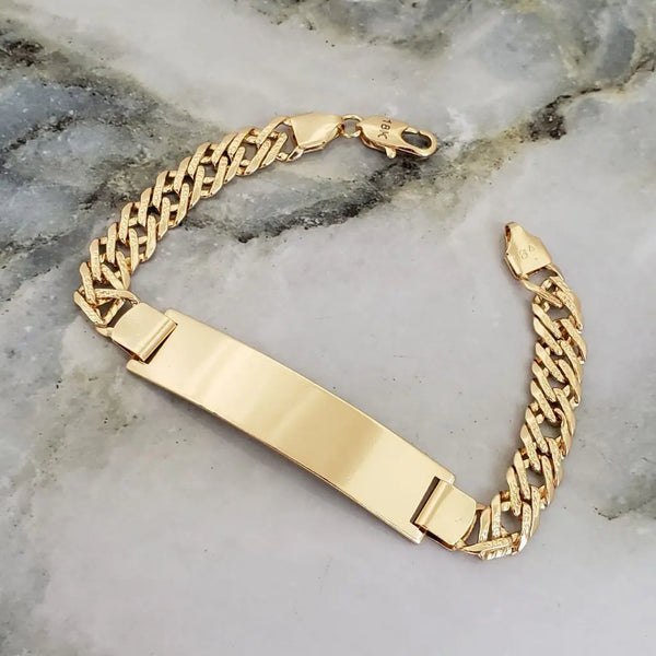 Esclava De Caballero De Tejido Cubana Cruzada Con Placa de 20cm-6mm De Grosor