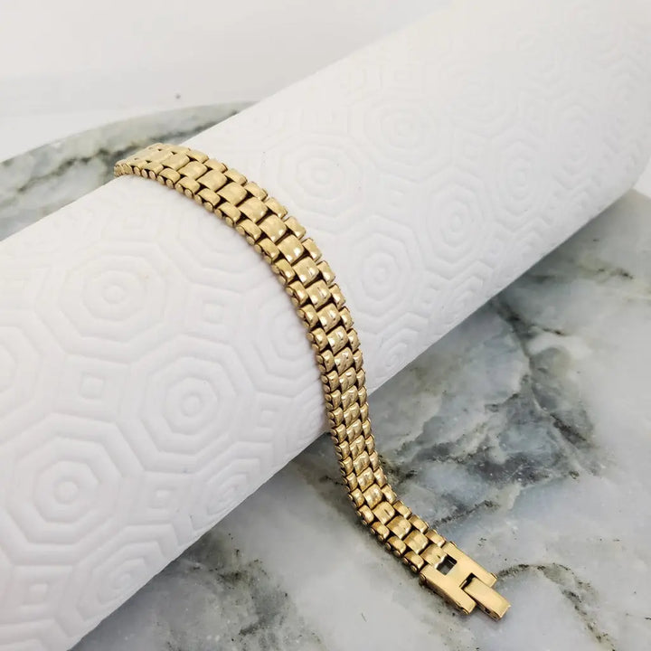 Esclava De Caballero De Tejido Rolex De 22cm-1cm De Grosor + Envío Gratis