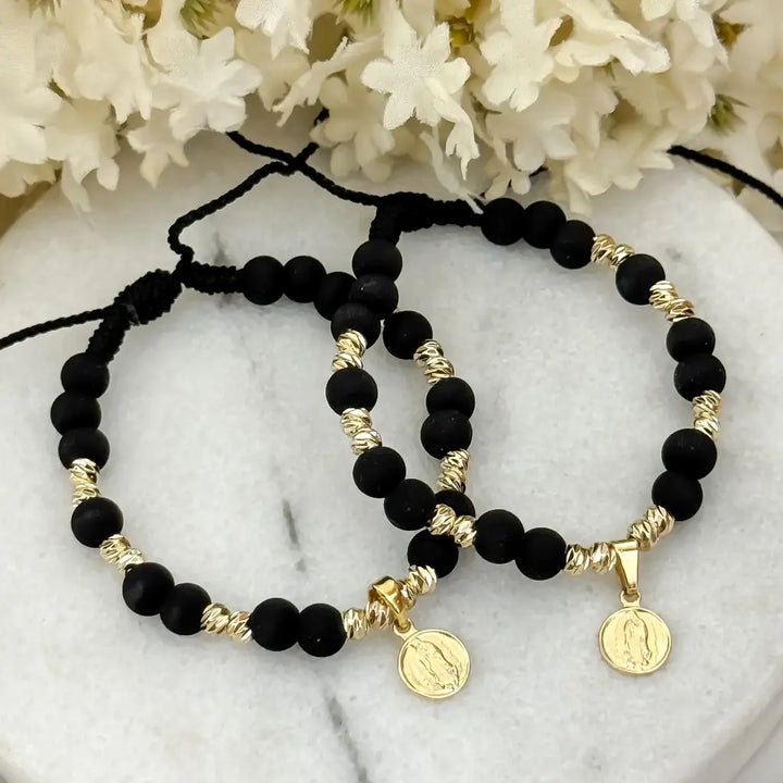 Par De Pulseras Para Parejas De La Virgen De Guadalupe + Envío Gratis