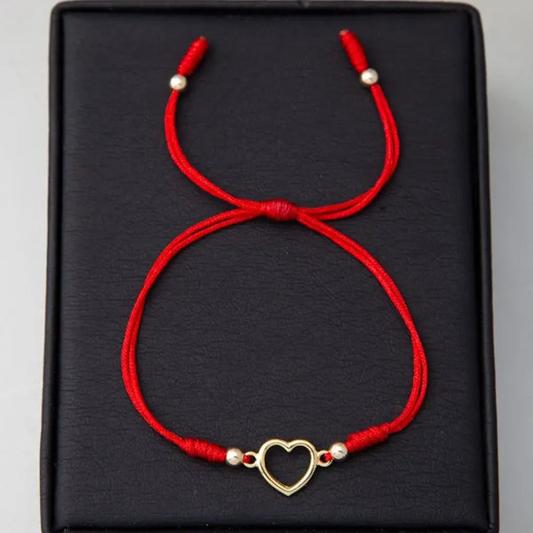 Pulsera De Dama Con Balines de 3mm y Herraje De Corazón