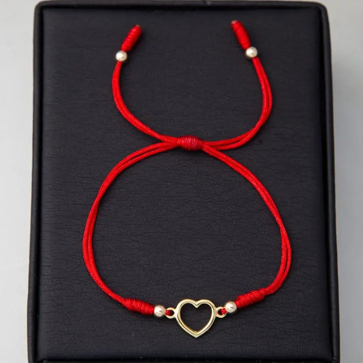 Pulsera De Dama Con Balines de 3mm y Herraje De Corazón