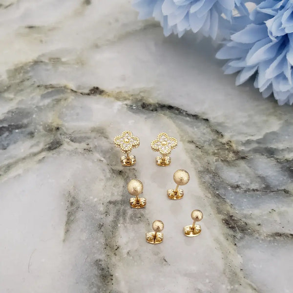 Set De Topos De Dama De Balín Diamantado Y Trébol Diamantado + Envío Gratis