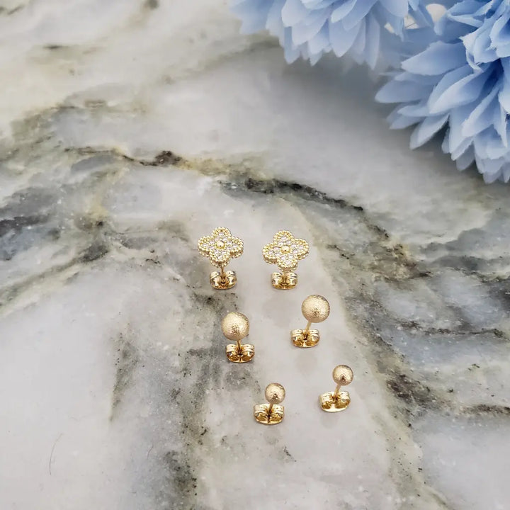 Set De Topos De Dama De Balín Diamantado Y Trébol Diamantado + Envío Gratis