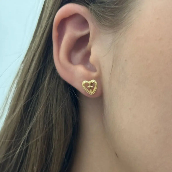 Topos De Corazón Con Cruz